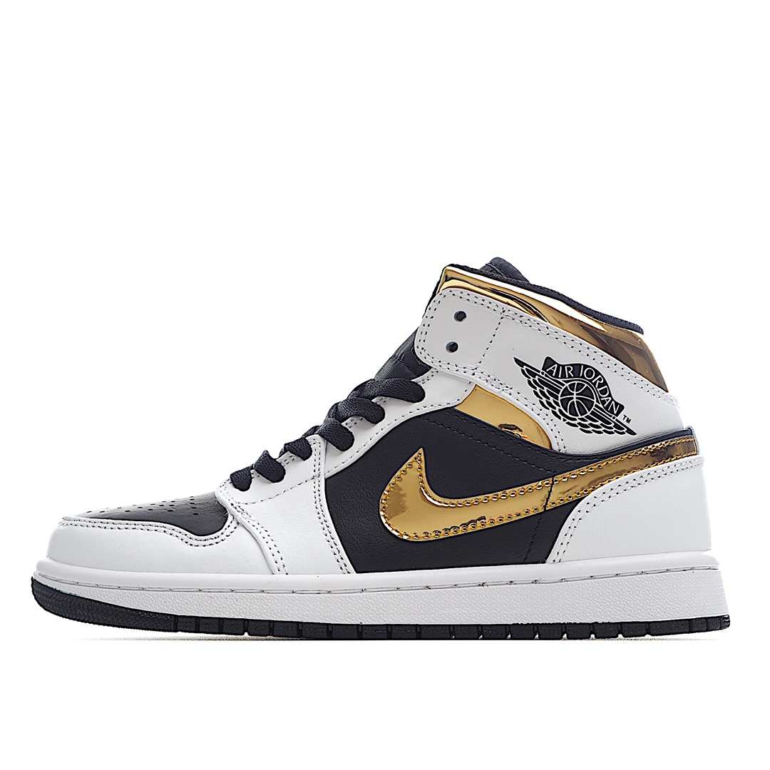 G5 Air Jordan 1 Mid AJ1 中帮篮球鞋 全新批次 原装原模大底全鞋原厂定制皮料，手感细腻正确折边工艺 完美细节诠释