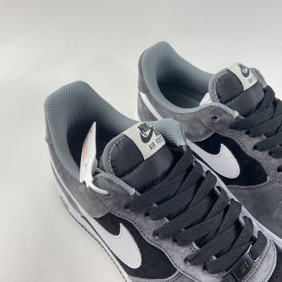 P240  NIKE Air Force 1’07 Low 暗黑灰麂皮配色 NT9966-336