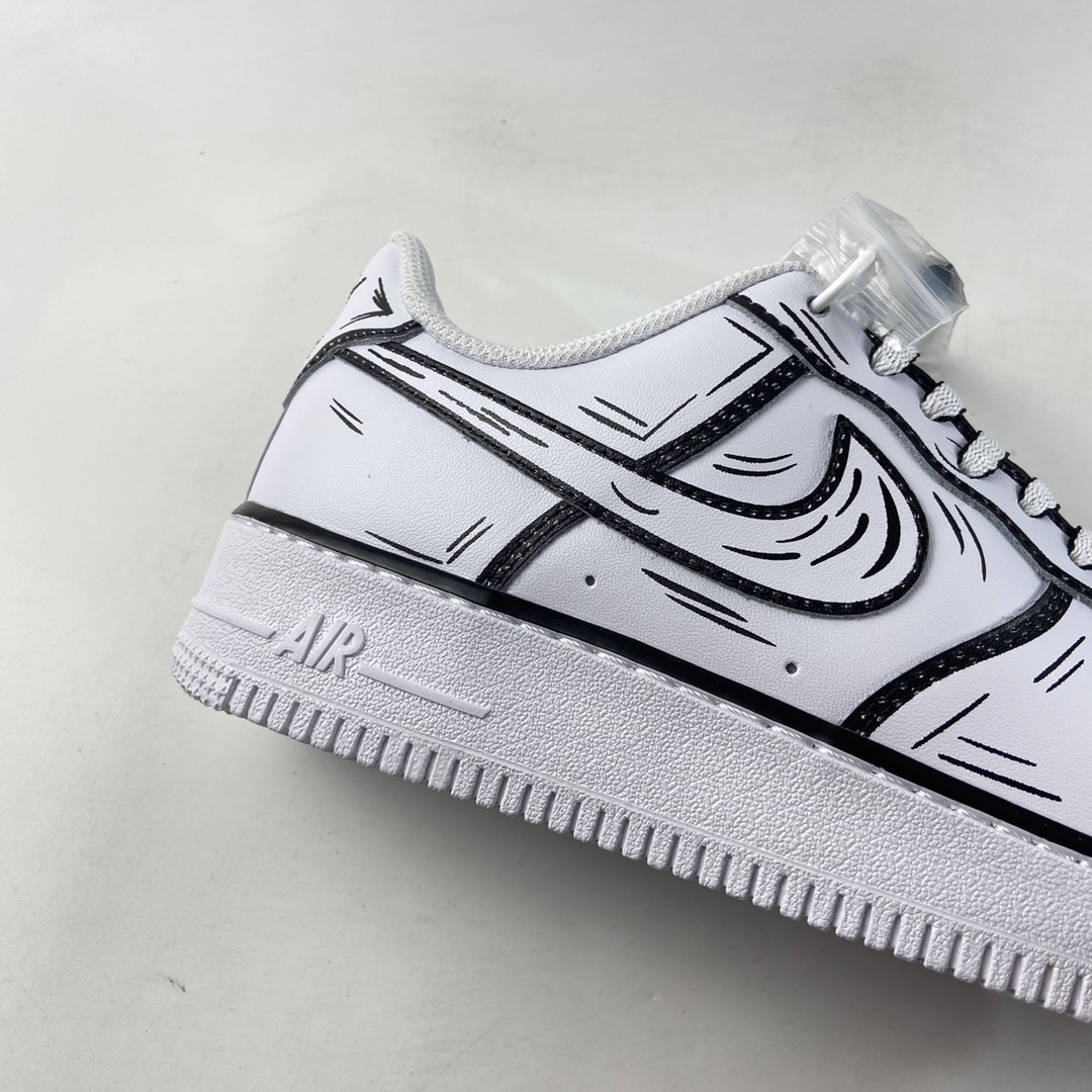 P260  NIKE Air Force 1’07 Low ”Hand drawn” 二次元主题休闲板鞋 CW2288-222