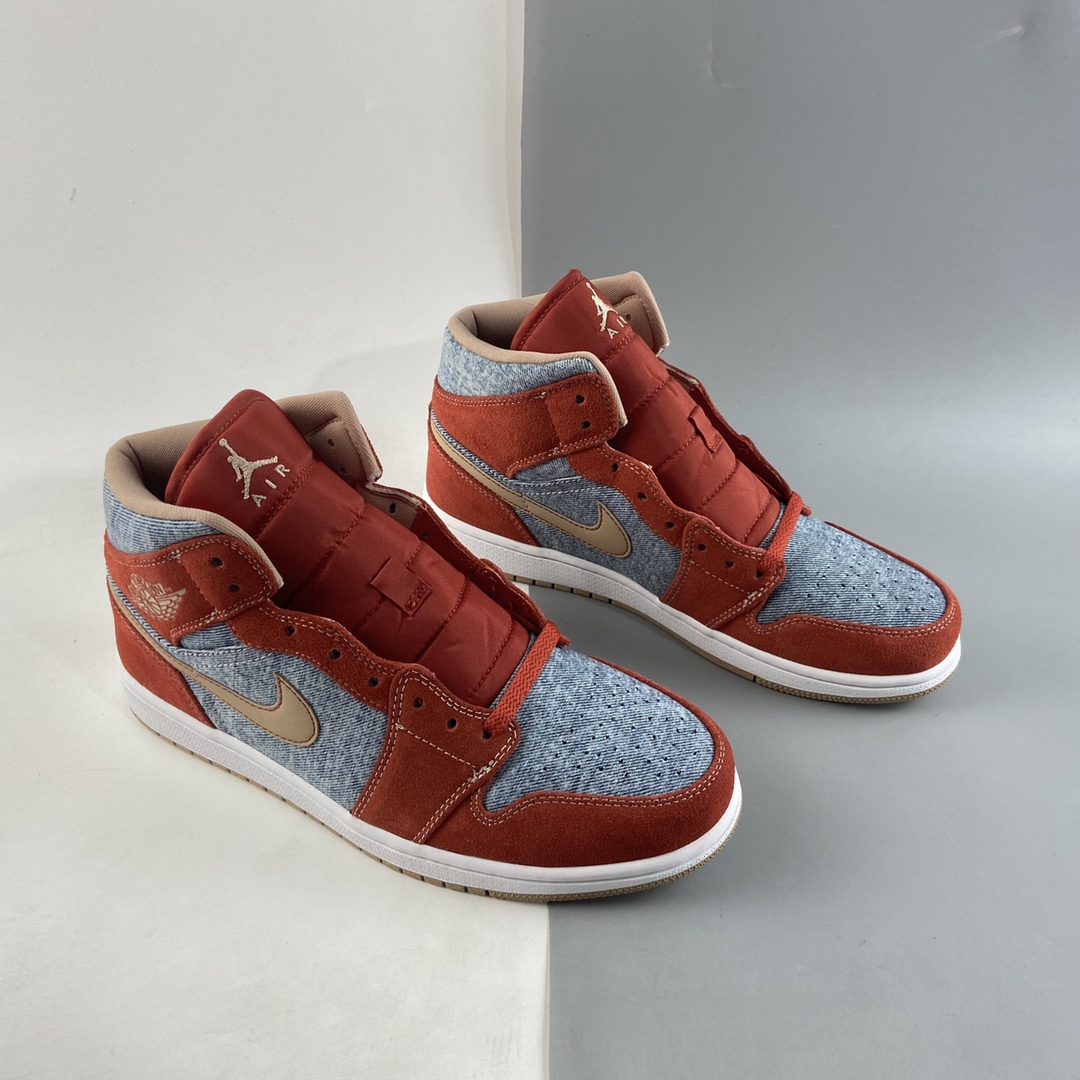 P260  Air Jordan 1 Mid AJ1 乔1中帮百搭休闲运动板鞋DM4352-600