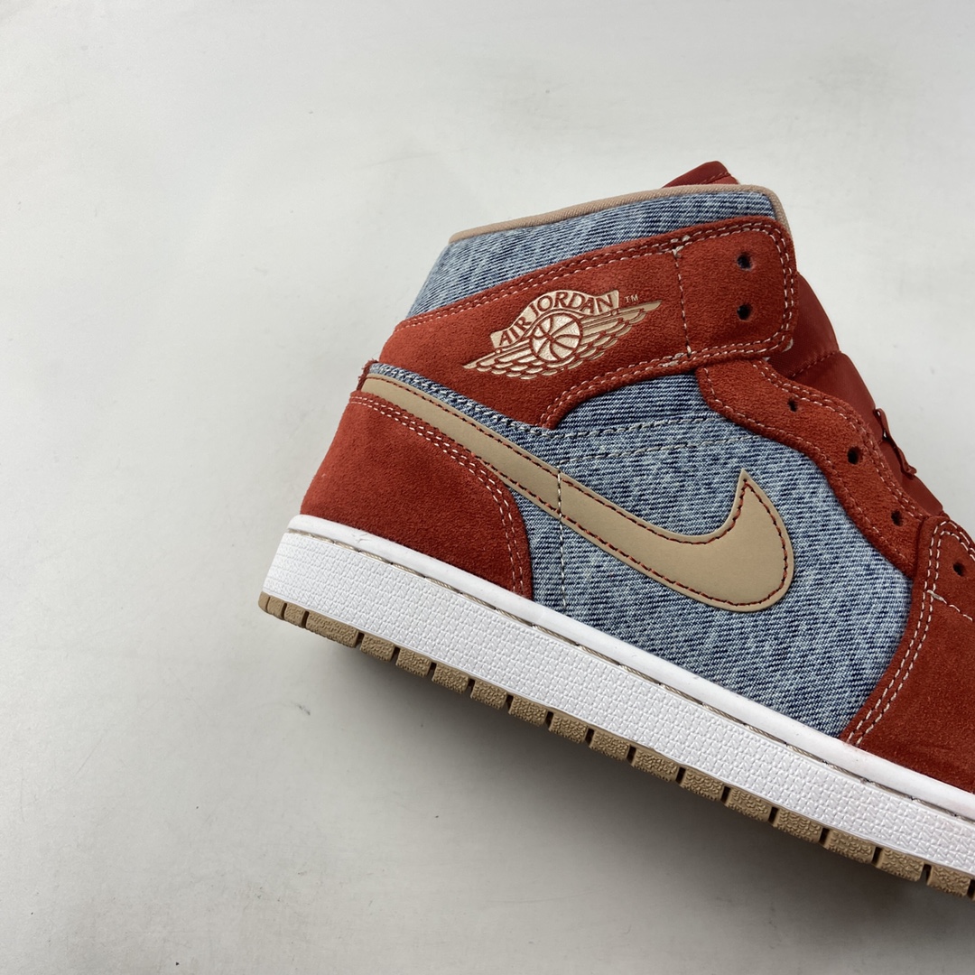 P260  Air Jordan 1 Mid AJ1 乔1中帮百搭休闲运动板鞋DM4352-600