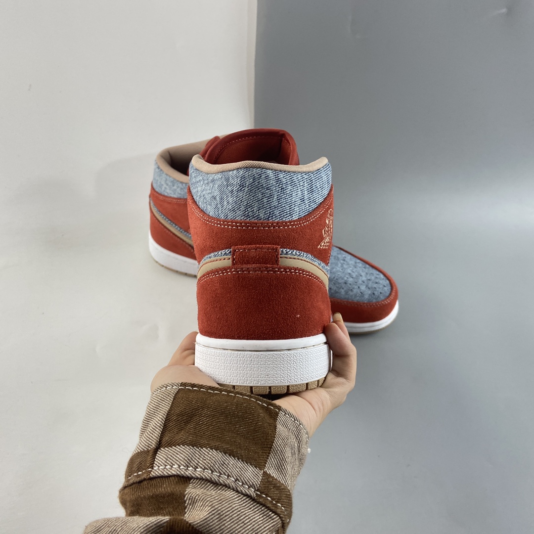 P260  Air Jordan 1 Mid AJ1 乔1中帮百搭休闲运动板鞋DM4352-600