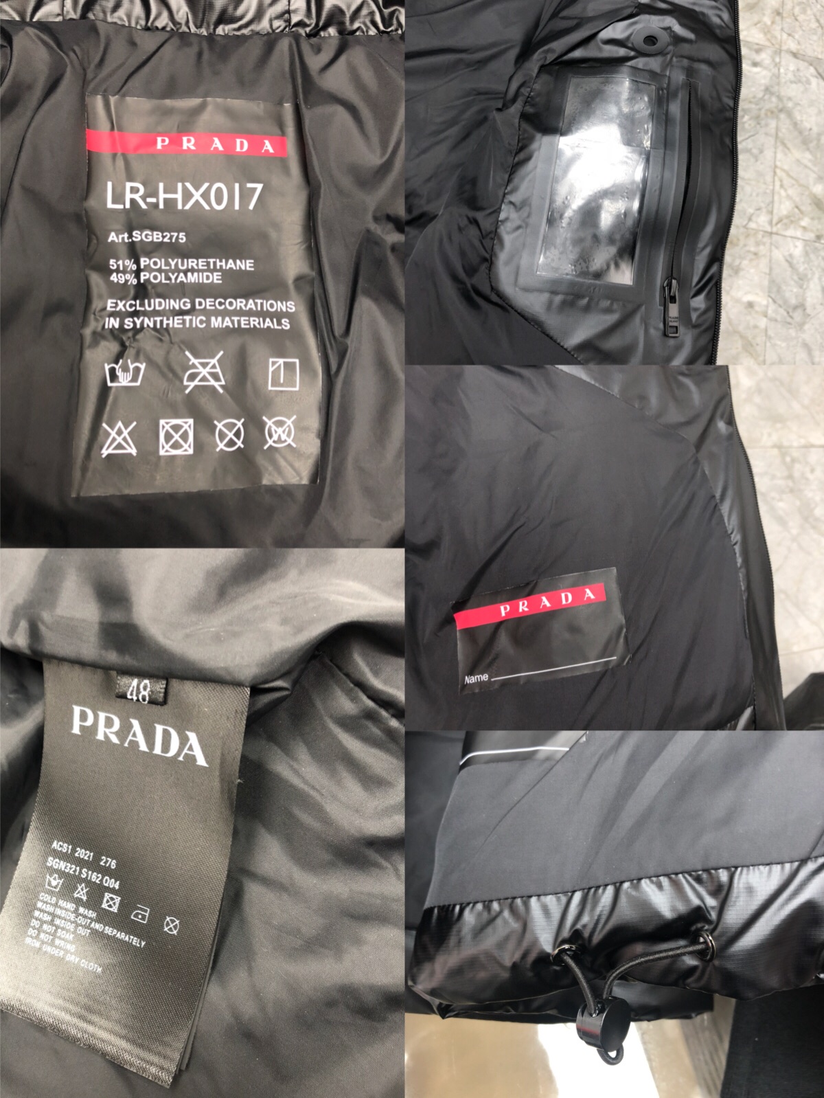 PRADA普拉达红标新款羽绒服！性价比超级高的休闲羽绒服！甄选客供100%棉纶材质制作而成面料拥有极为优