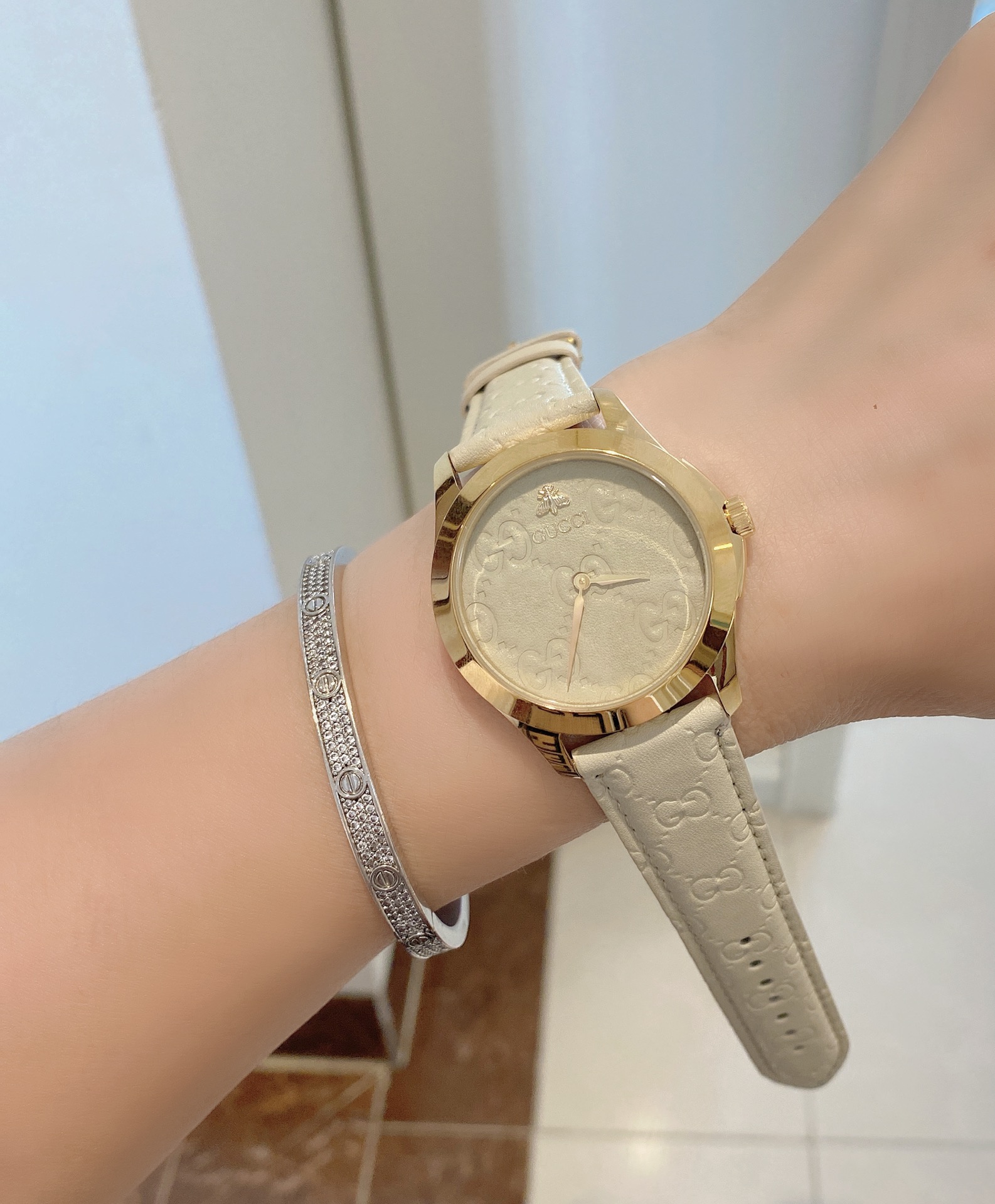 Stylish Women’s Wristwatch with Imported Stone Core and Leather Belt – 38mm Diameter - 图片 3