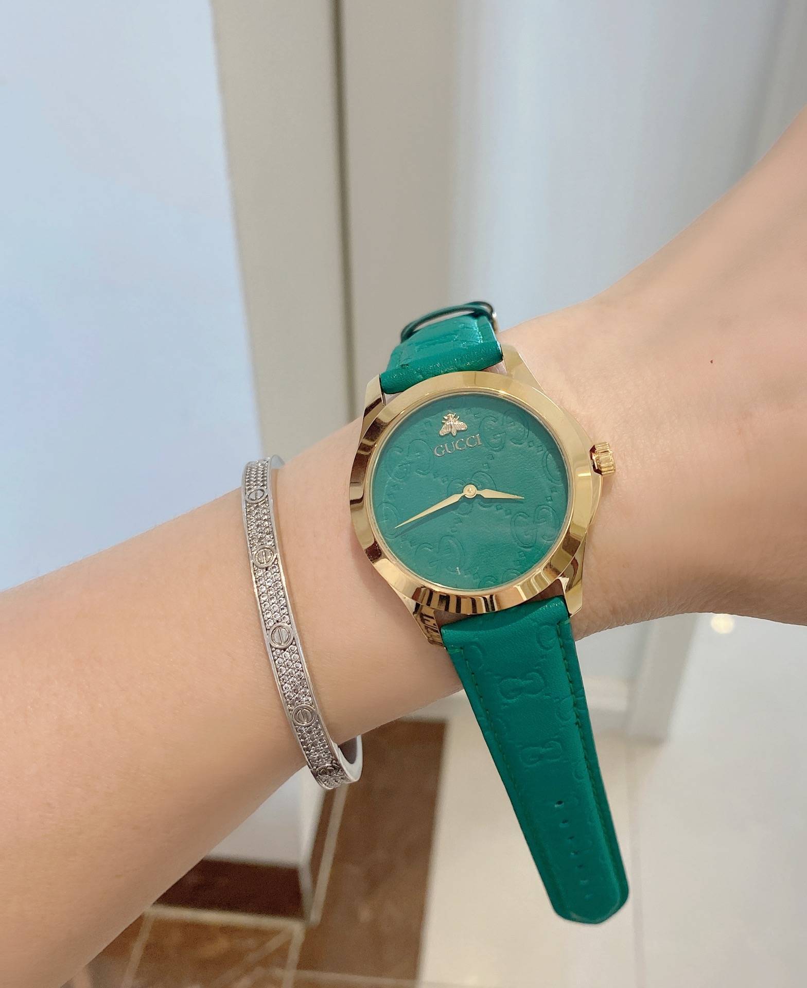 Stylish Women’s Wristwatch with Imported Stone Core and Leather Belt – 38mm Diameter - 图片 5