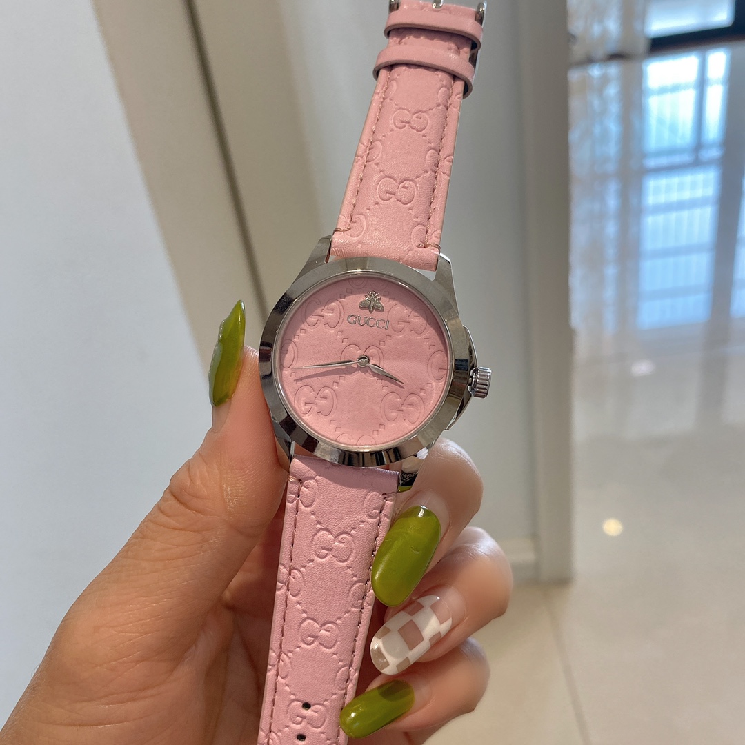 Women’s 316L Steel Wristwatch with Stone Core and Oxen Belt, 38mm Diameter - 图片 5
