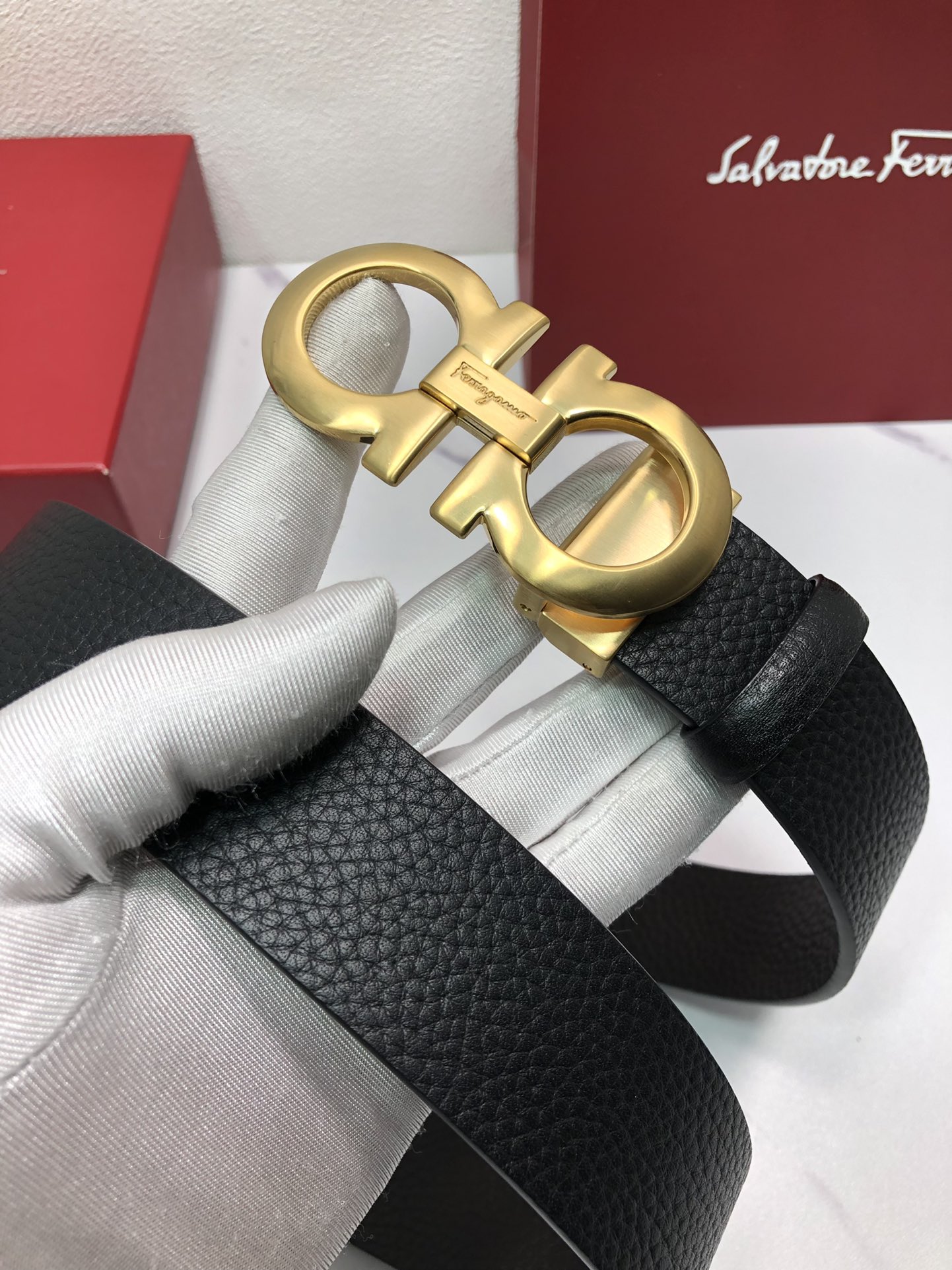 [Ferragamo Belts]Ferragamo: Original original double-sided first layer cowhide