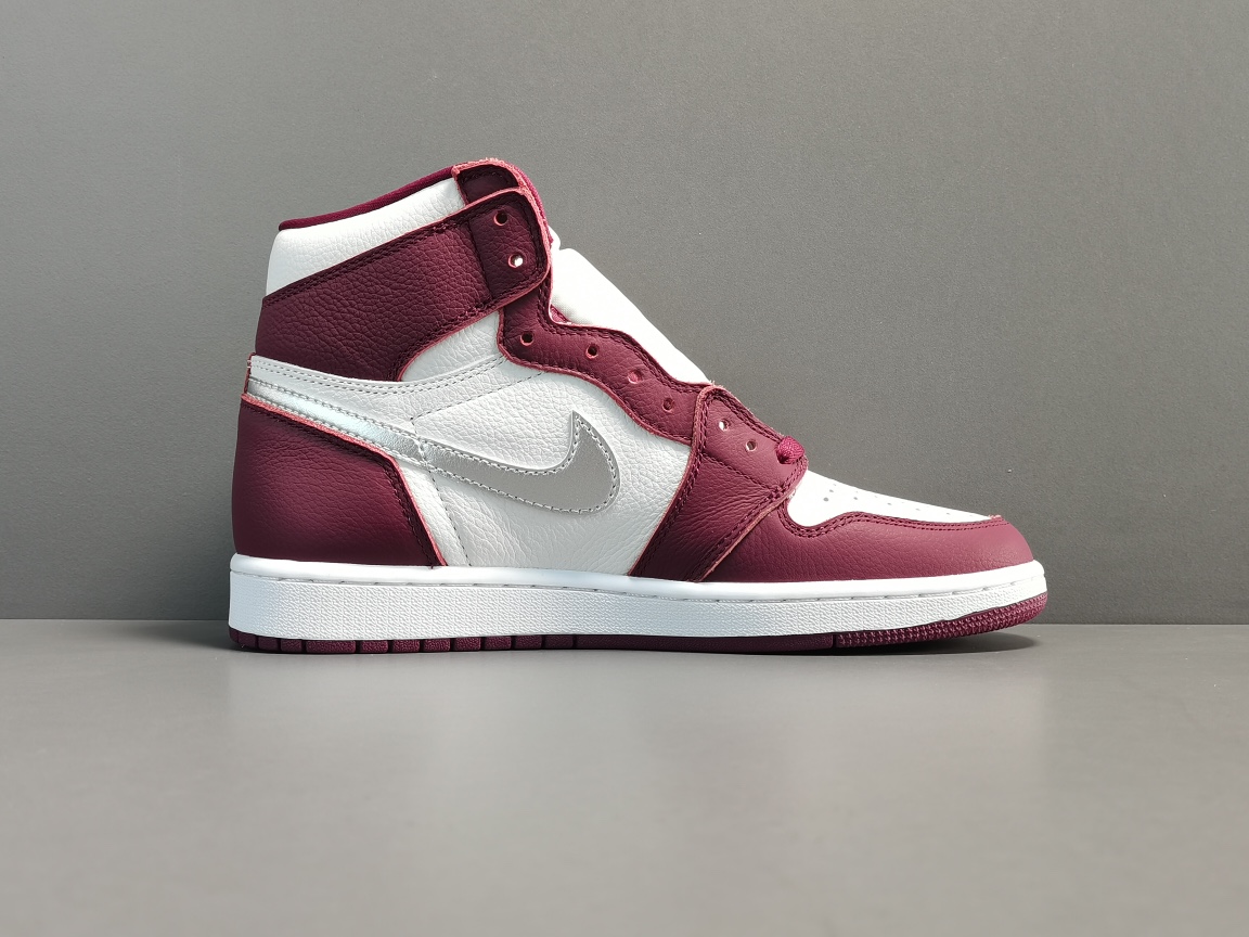 周年庆厂家优惠促销！纯原版顶级AJ1酒红色波尔多男女同款AirJordan1RetroHighOGBor