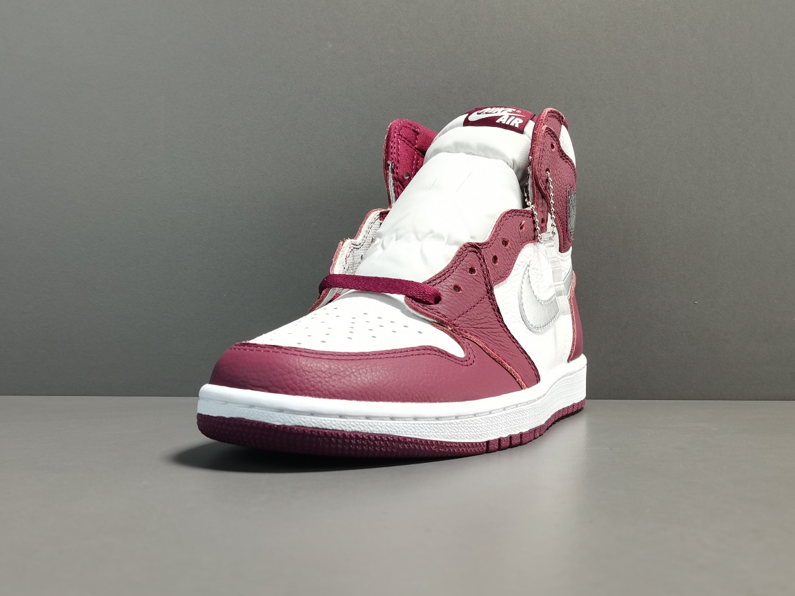 周年庆厂家优惠促销！纯原版顶级AJ1酒红色波尔多男女同款AirJordan1RetroHighOGBor