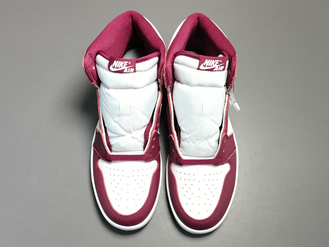 周年庆厂家优惠促销！纯原版顶级AJ1酒红色波尔多男女同款AirJordan1RetroHighOGBor