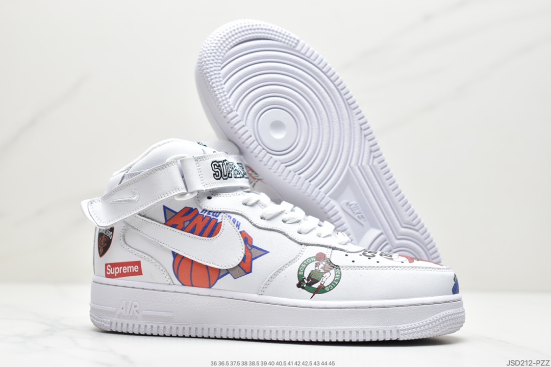 200 耐克Nike Air Force 1 MID’07 三方联名 空军一号AQ8017-001