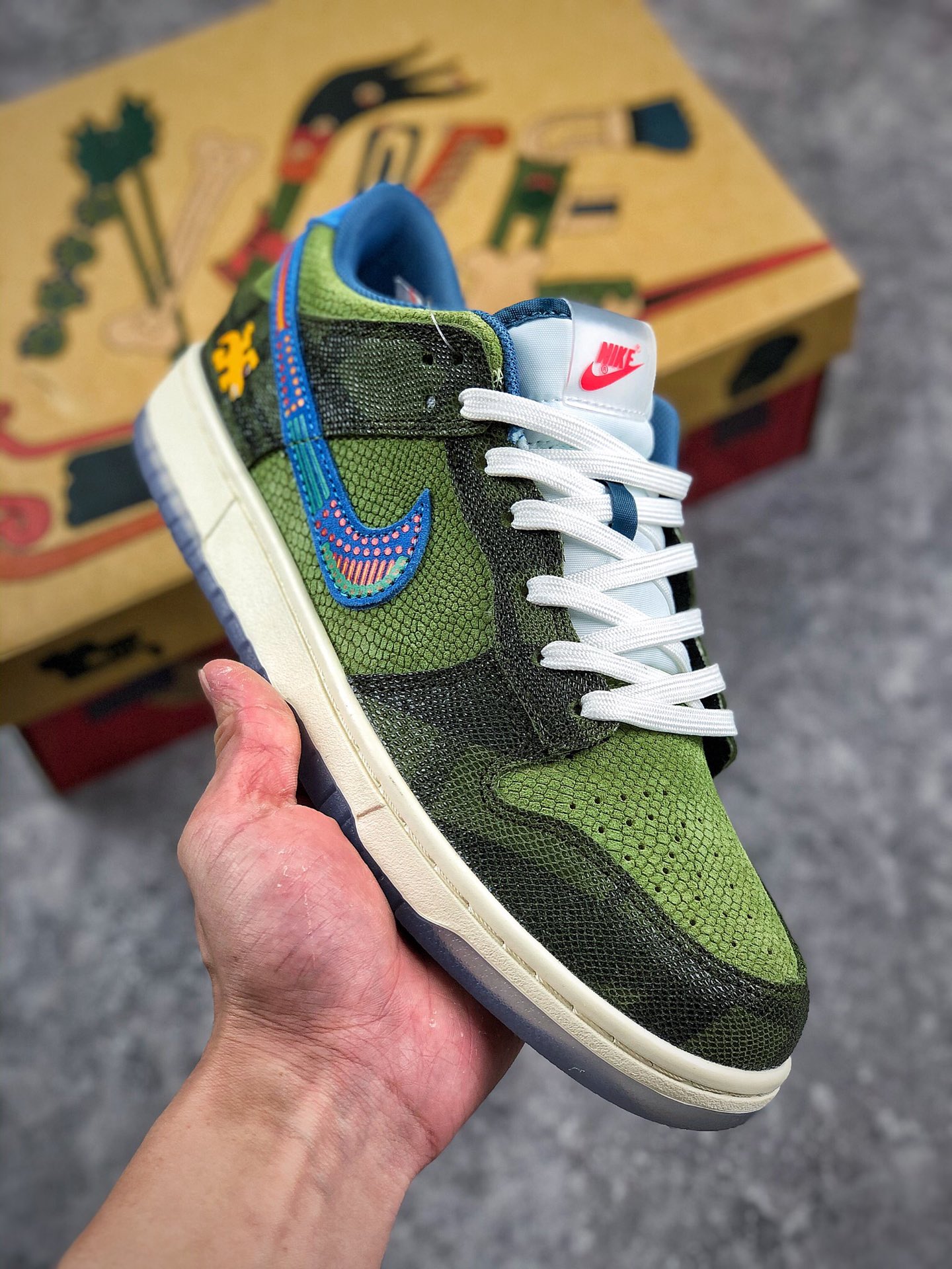 本地自取 终端放店
公司级耐克 SB 低帮 狂野蜥蜴 Nike Dunk Low 