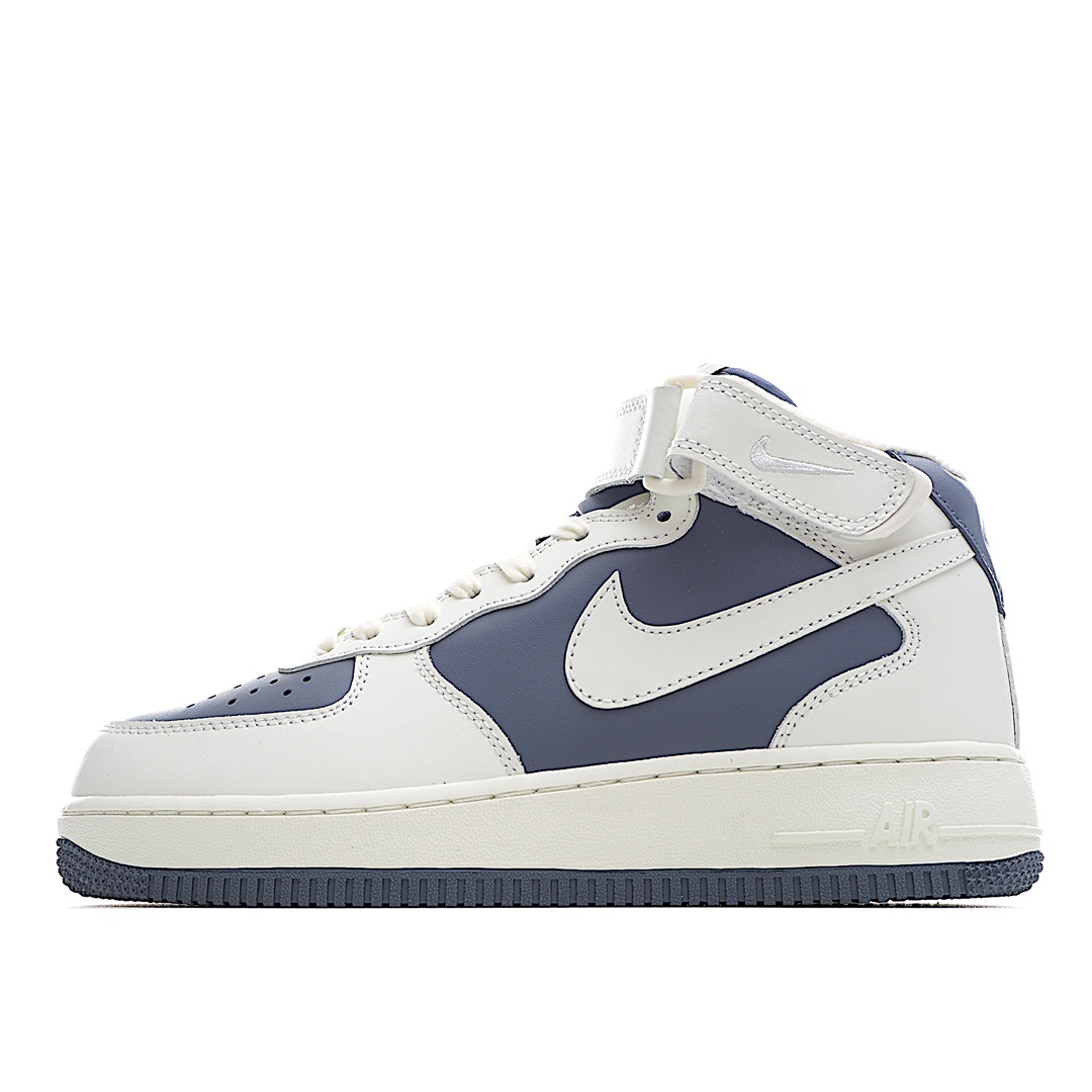 H5 NK Air Force 1 空军一号中帮 官方同步 原装级别 原楦头原纸板 打造纯正空军版型专注外贸渠道 全掌内置蜂窝气垫 原盒配件 原厂中底钢印、拉帮完美 官方