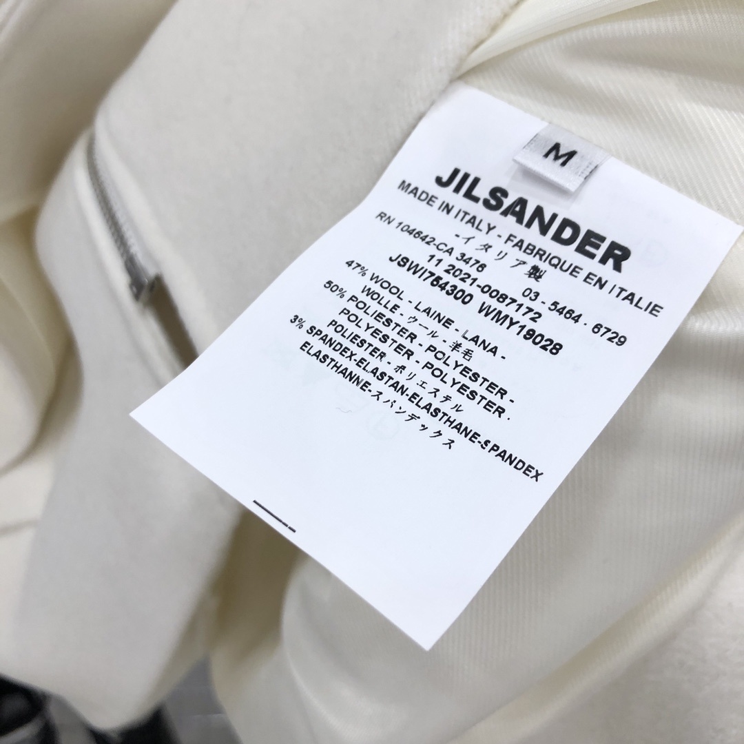 JILSANDER羊毛短款大衣外套.