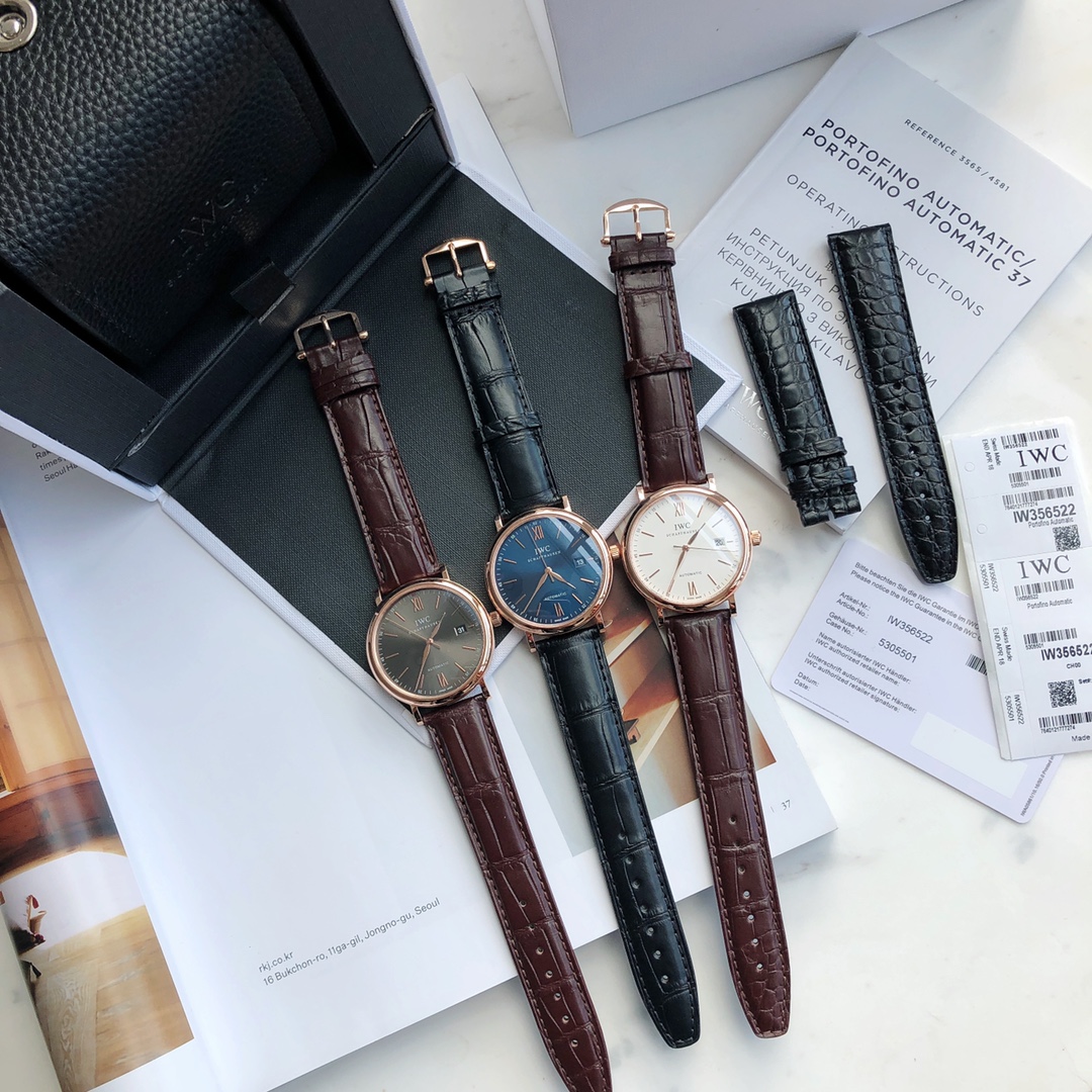 NO:143080,The classic series of Bottofino in the country, with a gift for the American crocodile leather strap!  ,iwc,crocodile skin19860909万国柏涛菲诺经典系列,赠送美洲鳄鱼皮表带！,,iwc,crocodile skin,Watch
