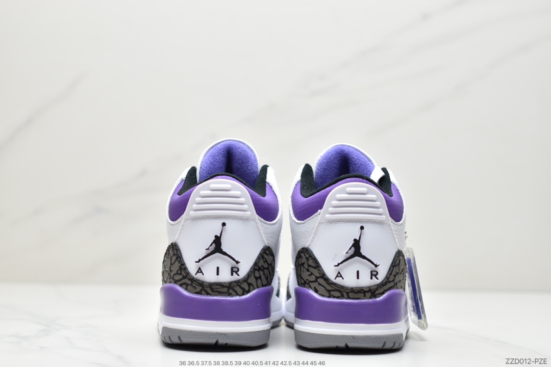 250 AJ3 黑白 藤原浩 迈克尔·AJ3代中帮复古休闲运动文化篮球鞋136064-109