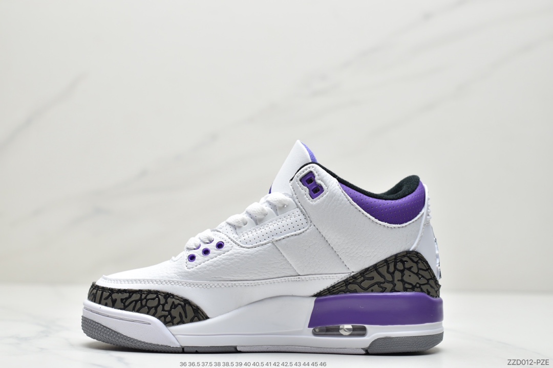 250 AJ3 黑白 藤原浩 迈克尔·AJ3代中帮复古休闲运动文化篮球鞋136064-109