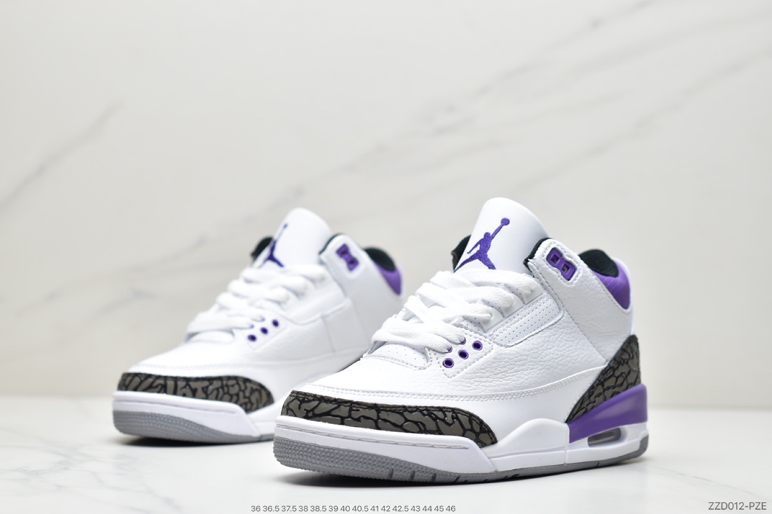 250 AJ3 黑白 藤原浩 迈克尔·AJ3代中帮复古休闲运动文化篮球鞋136064-109