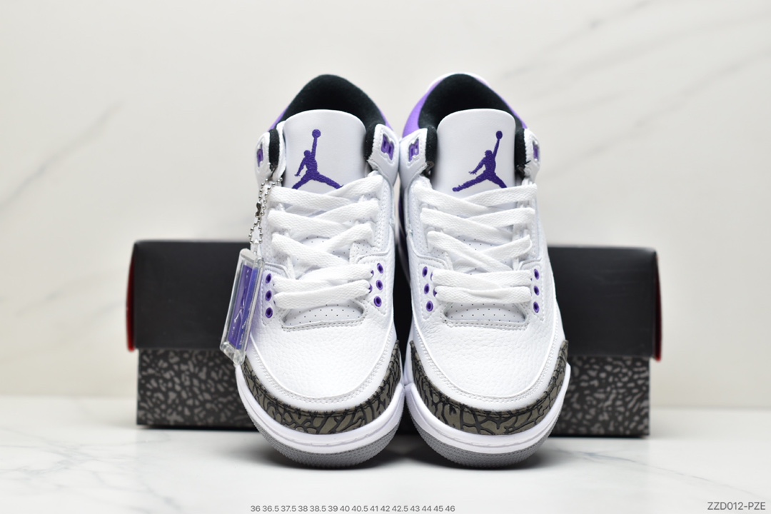 250 AJ3 黑白 藤原浩 迈克尔·AJ3代中帮复古休闲运动文化篮球鞋136064-109