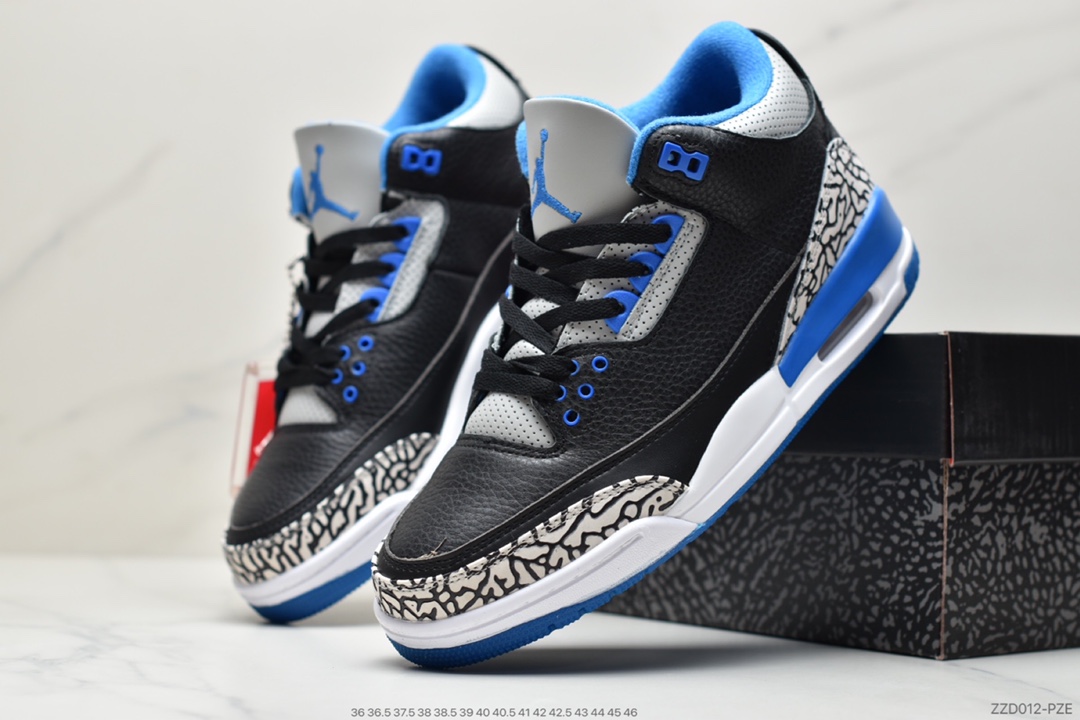 250 AJ3 黑白 藤原浩 迈克尔·AJ3代中帮复古休闲运动文化篮球鞋136064-109