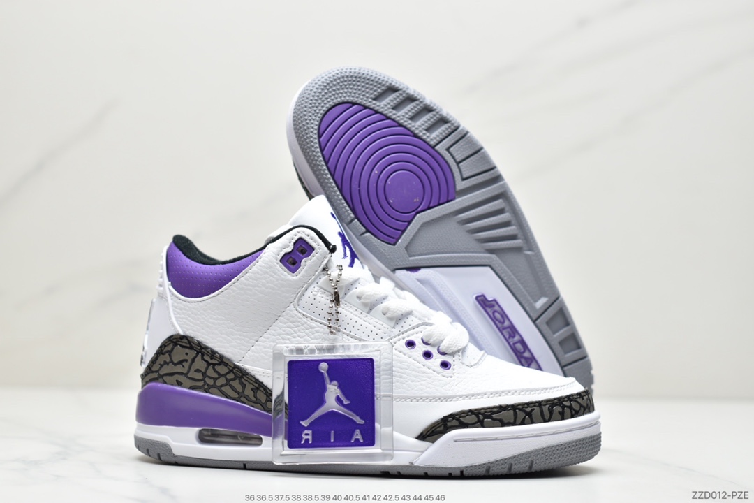 250 AJ3 黑白 藤原浩 迈克尔·AJ3代中帮复古休闲运动文化篮球鞋136064-109