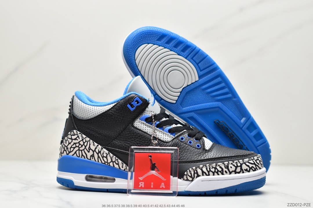 250 AJ3 黑白 藤原浩 迈克尔·AJ3代中帮复古休闲运动文化篮球鞋136064-109