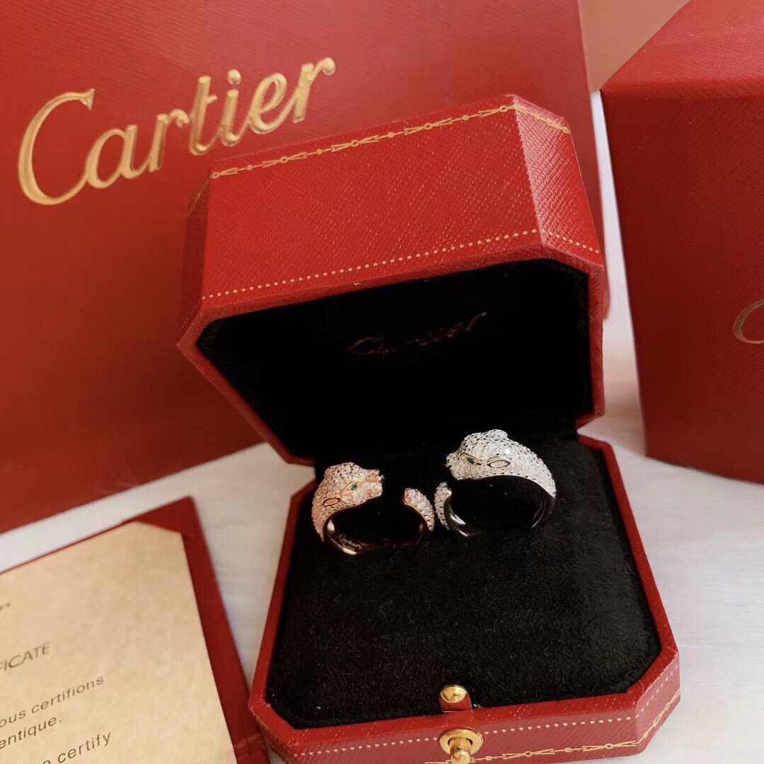 Cartier Joyas Anillo Platino Rosas Oro rosa 925 plata