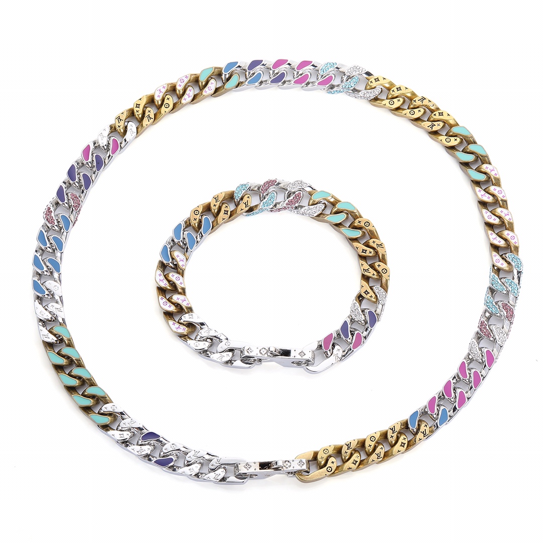 Louis Vuitton Macaron Candy Couple Bracelet / Necklace - Comprehensive