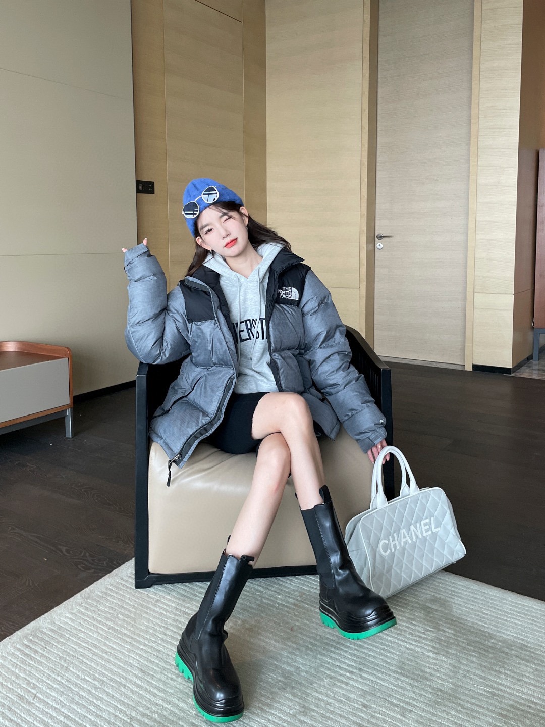 批190 北面 1996羽绒服