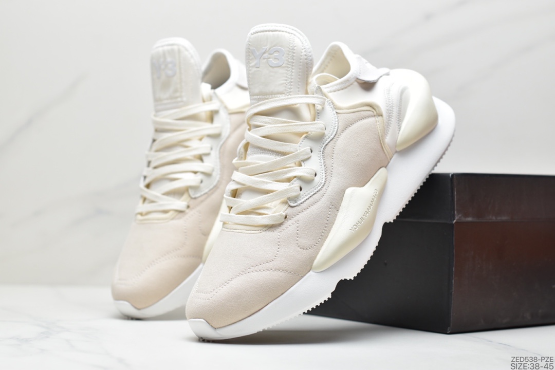 260 YohjiYamamoto三本耀司 Y-3 Kaiwa Chunky Sneakers凯瓦系列复古百搭轻量休闲运动老爹慢跑鞋 GX6079