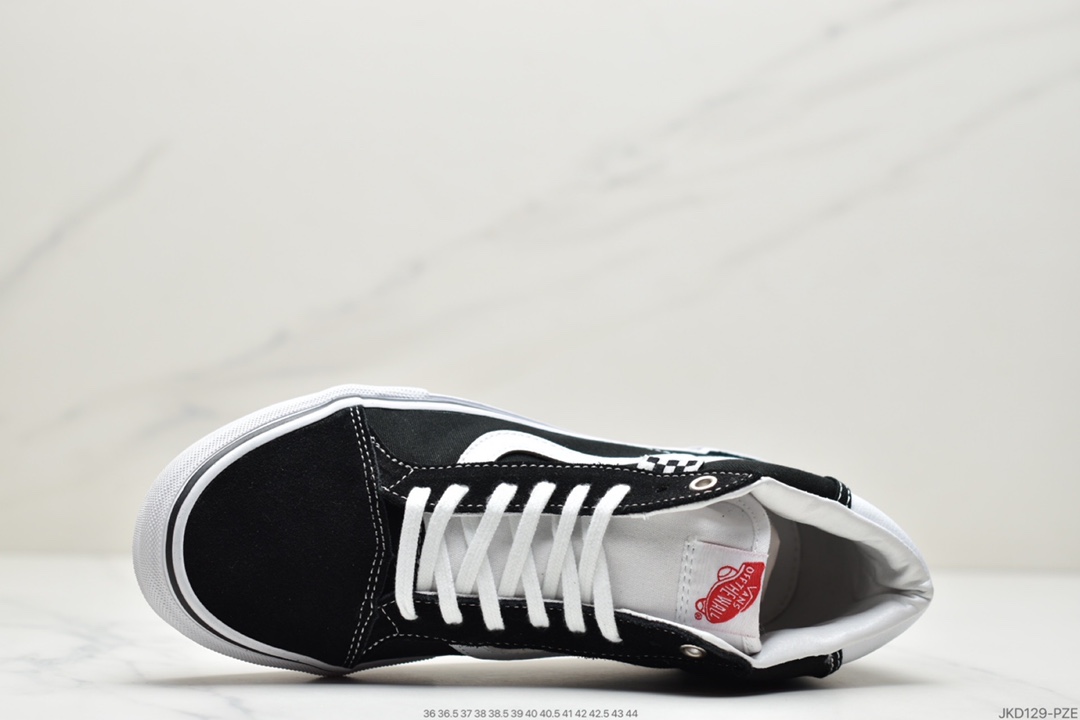 160  Vans 中帮 黑白色 余文乐同款Vans范斯MID复古中帮VANS范斯STYLE VN0A3MUOQF6