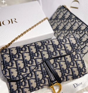 Dior Saddle Best Clutches & Pouch Bags Crossbody & Shoulder Bags Saddle Bags Vintage Chains