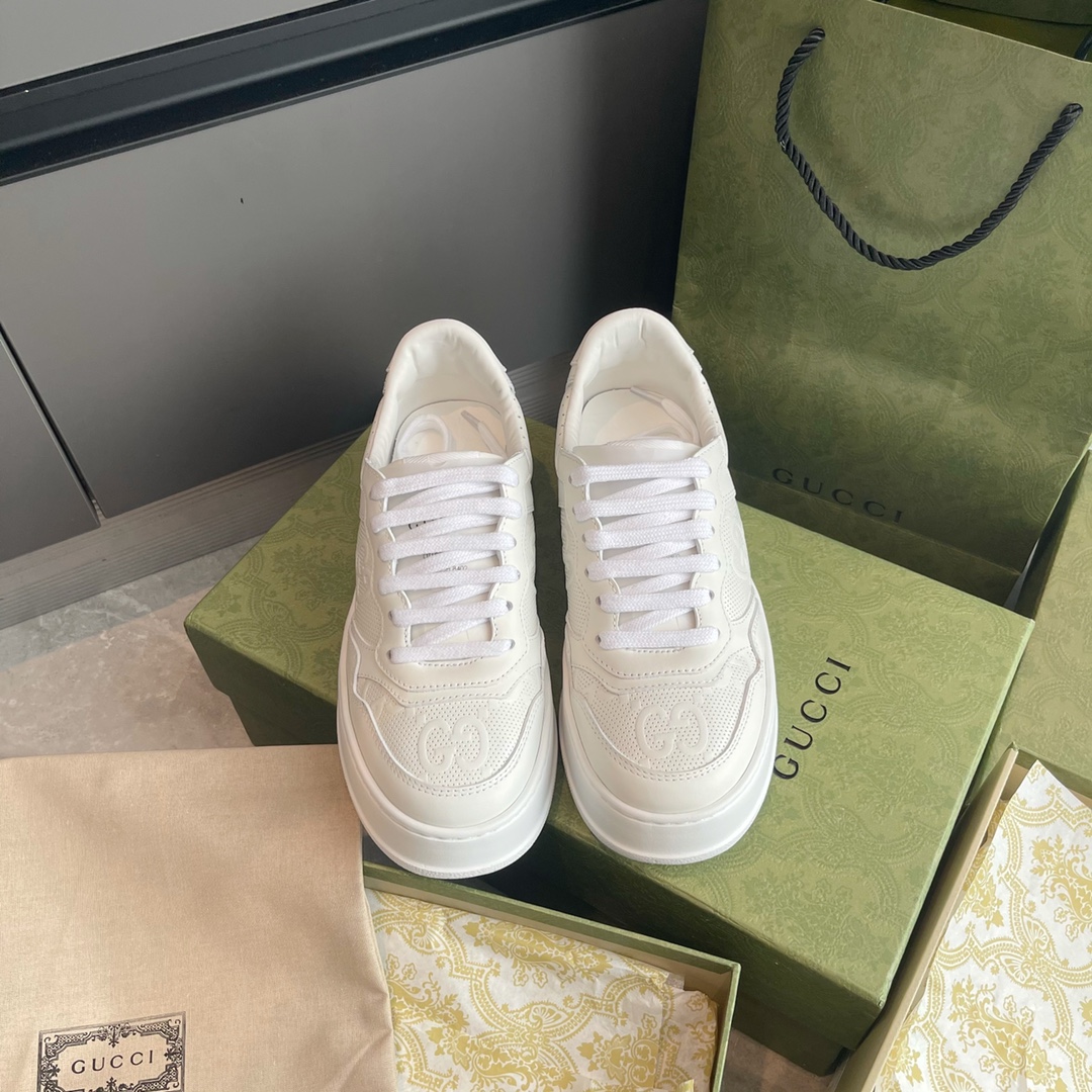 GUCCI 小白鞋 牛皮 羊皮 运动鞋
