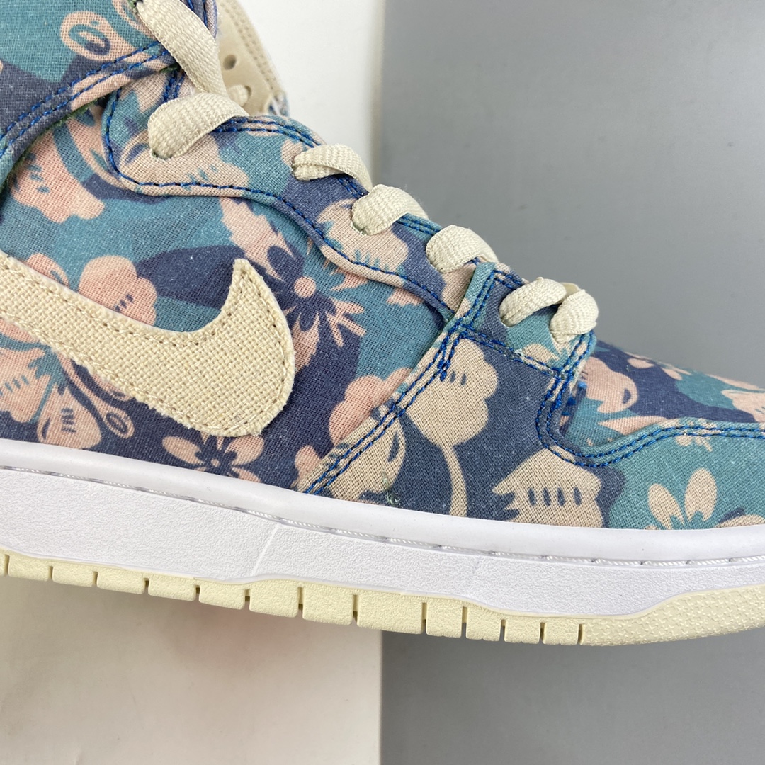P400   NIKE SB Dunk High 夏威夷扣篮系列高帮休闲运动滑板鞋CZ2232-300
