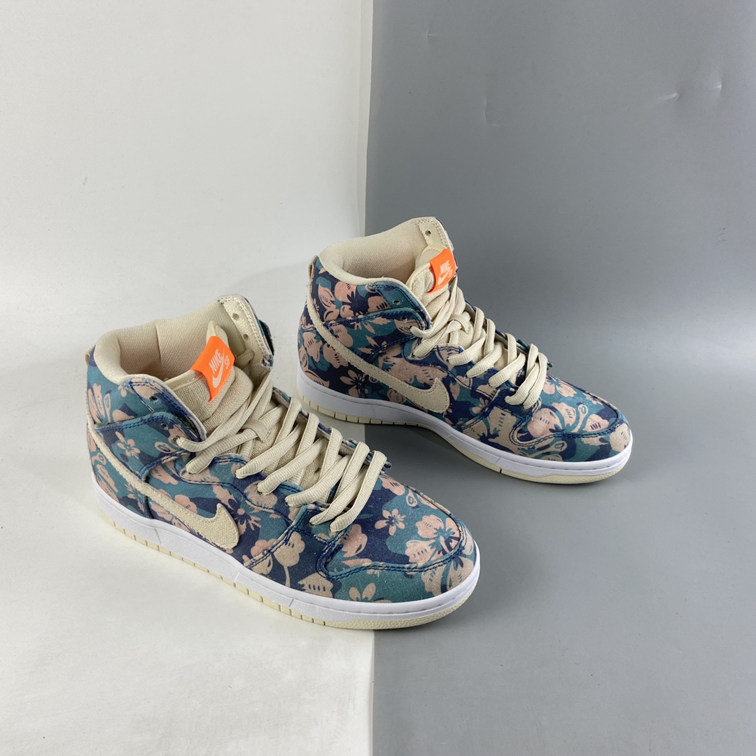 P400   NIKE SB Dunk High 夏威夷扣篮系列高帮休闲运动滑板鞋CZ2232-300