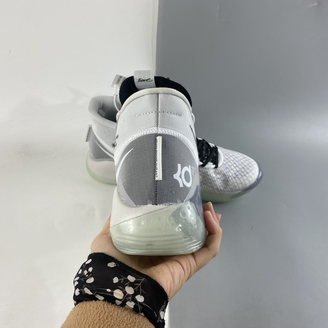 P240  NIKE Zoom KD12 Team Pack 白灰荧光 耐克杜兰特12代篮球鞋 CN9518-100