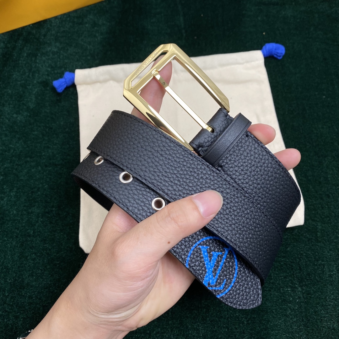 Louis Vuitton Belts Quality Replica
 Black Calfskin Cowhide