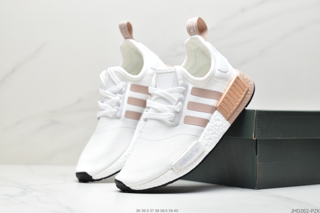 190 Adidas Boost NMD  R1 系列 弹力针鞋织面 EG5662 FV2475