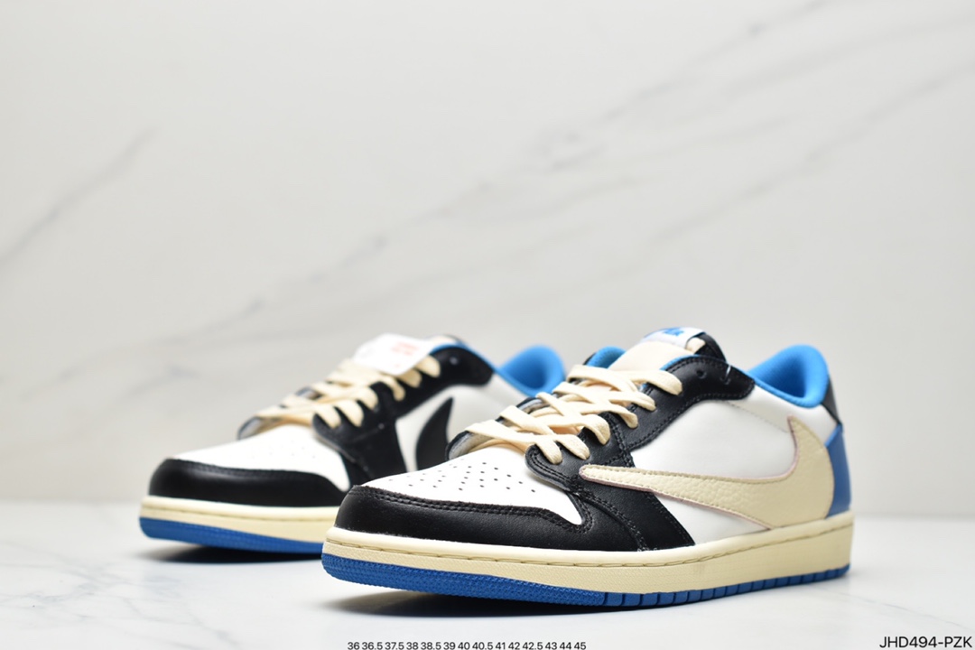 190 倒钩低帮Travis Scott x Air Jordan 1 Low AJ1倒勾低帮 CQ4278-001