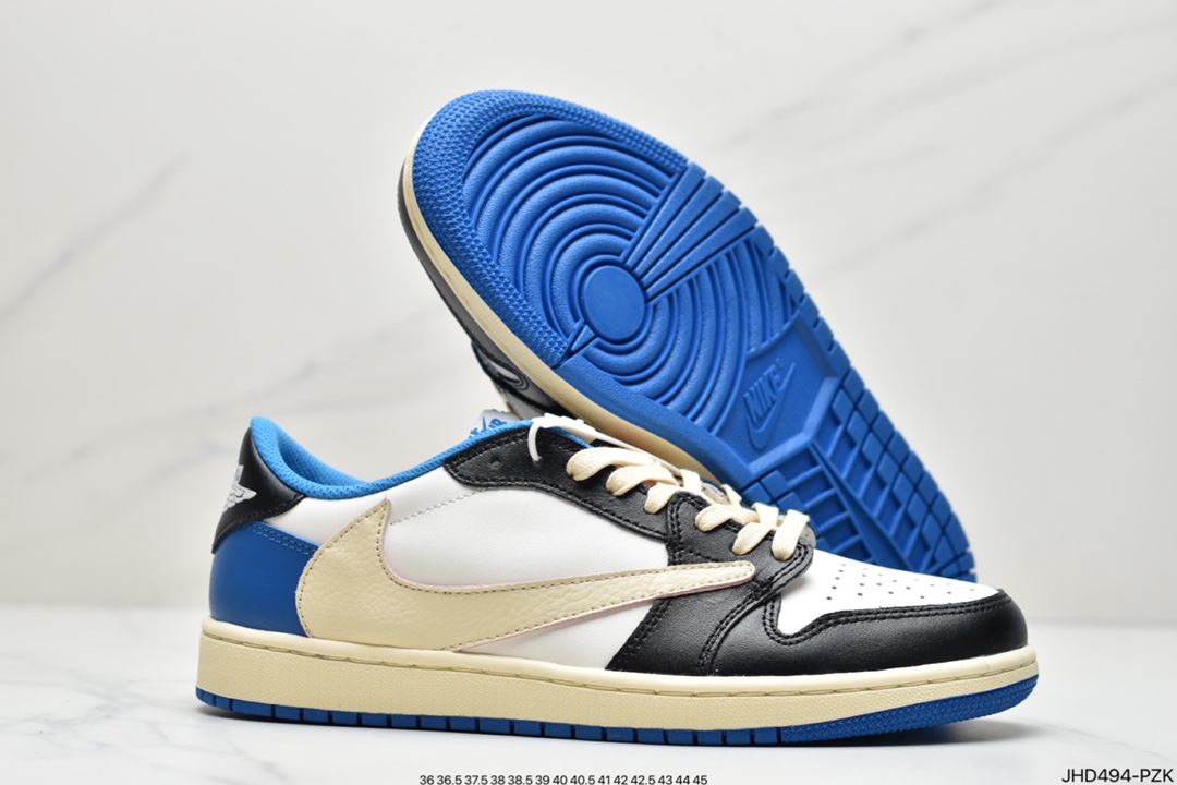 190 倒钩低帮Travis Scott x Air Jordan 1 Low AJ1倒勾低帮 CQ4278-001
