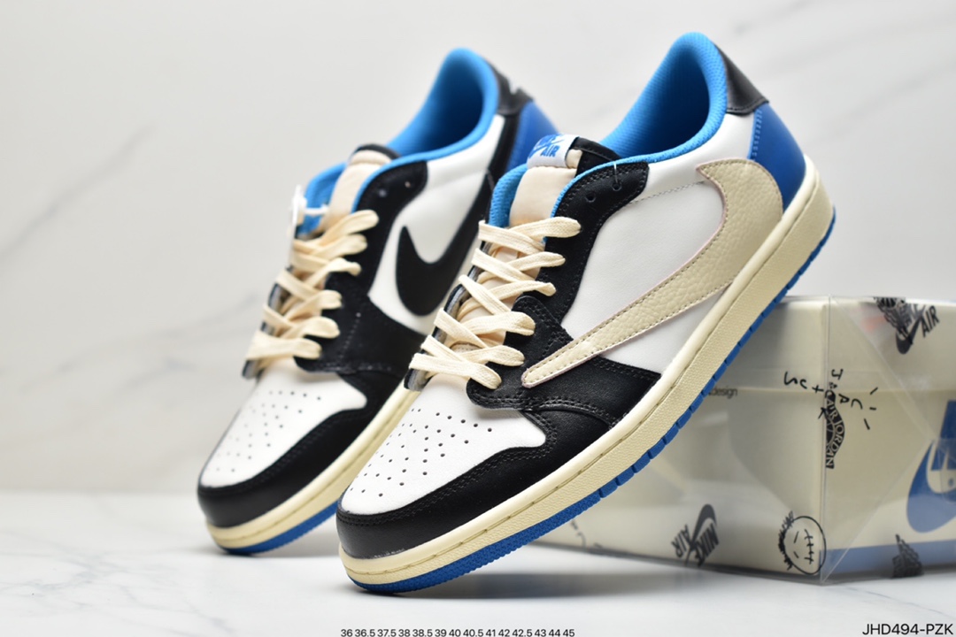 190 倒钩低帮Travis Scott x Air Jordan 1 Low AJ1倒勾低帮 CQ4278-001