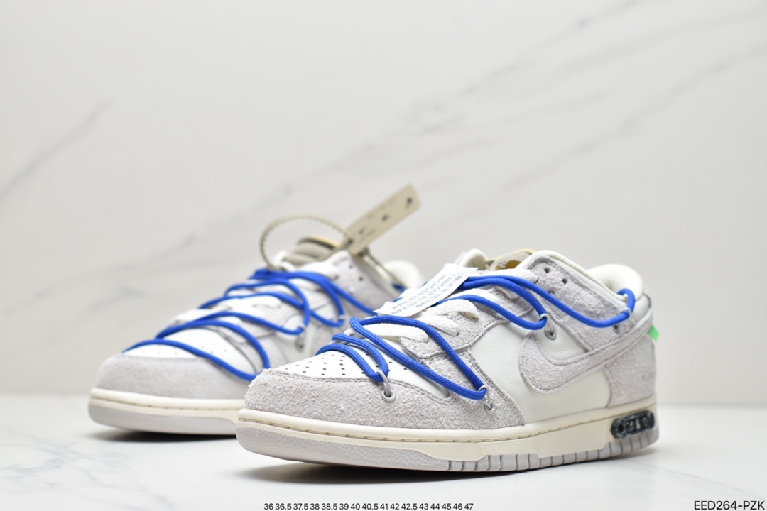 370 Off-White x Nike Dunk Low NO.3白鞋带 DM1602-118