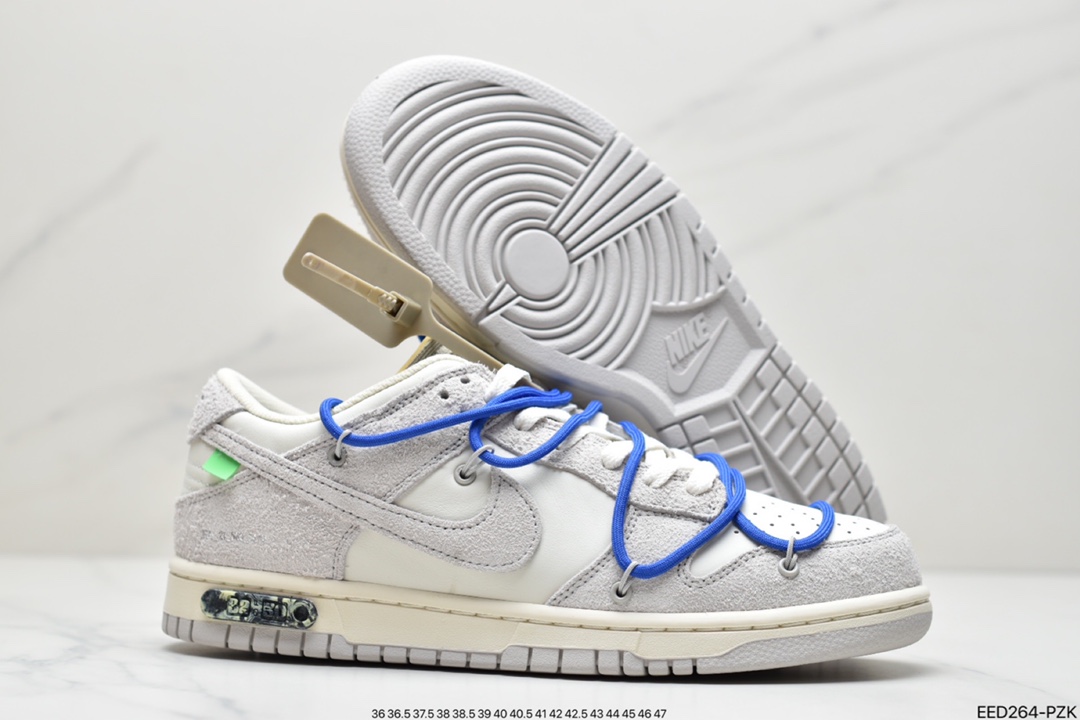 370 Off-White x Nike Dunk Low NO.3白鞋带 DM1602-118