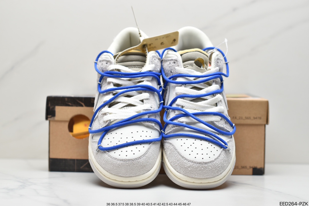 370 Off-White x Nike Dunk Low NO.3白鞋带 DM1602-118