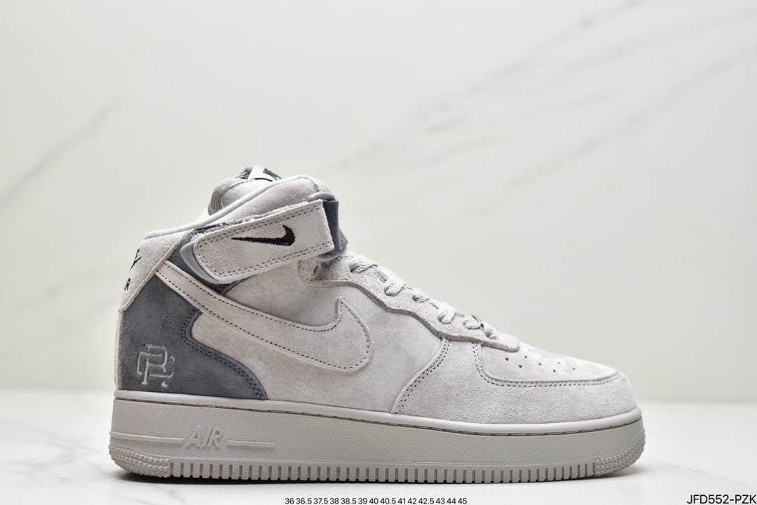 170 空军卫冕冠军联名款 Nike Air Force1 Mid x Reigning Champ 空军一号低帮运动休闲板鞋 AA1117-118