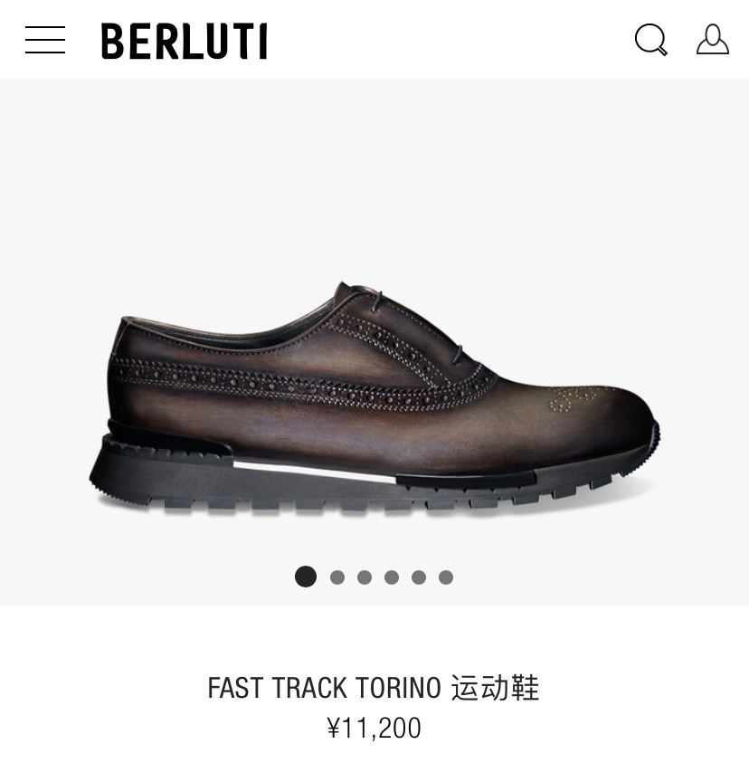 Berlut*布鲁提升级版第三代私模大底FastTrack皮革运动鞋官方11,200最新款男士休闲运动跑