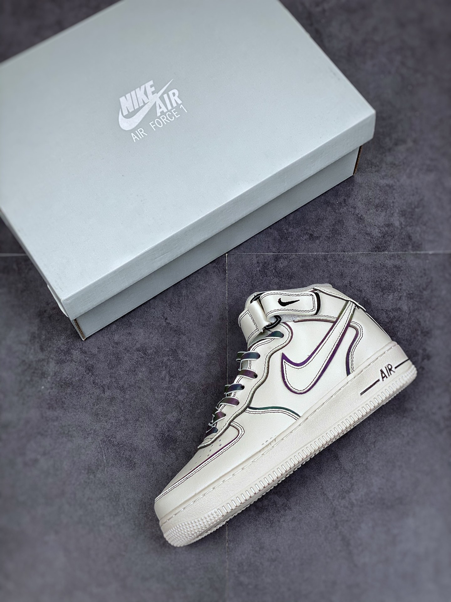 Air Force 1 '07 Mid M Black Silver Bright ”Daredevil” AQ2898-008-Top High Quatity Cheap Sneakers Fashion Clothing Clothes Bags handbags Shoes of all Brand wholesale With The best Quality And Beautiful Price from China Factory Chinese suppliers wholesaler seller Air Force 1 '07 Mid M Black Silver Bright ”Daredevil” AQ2898-008
