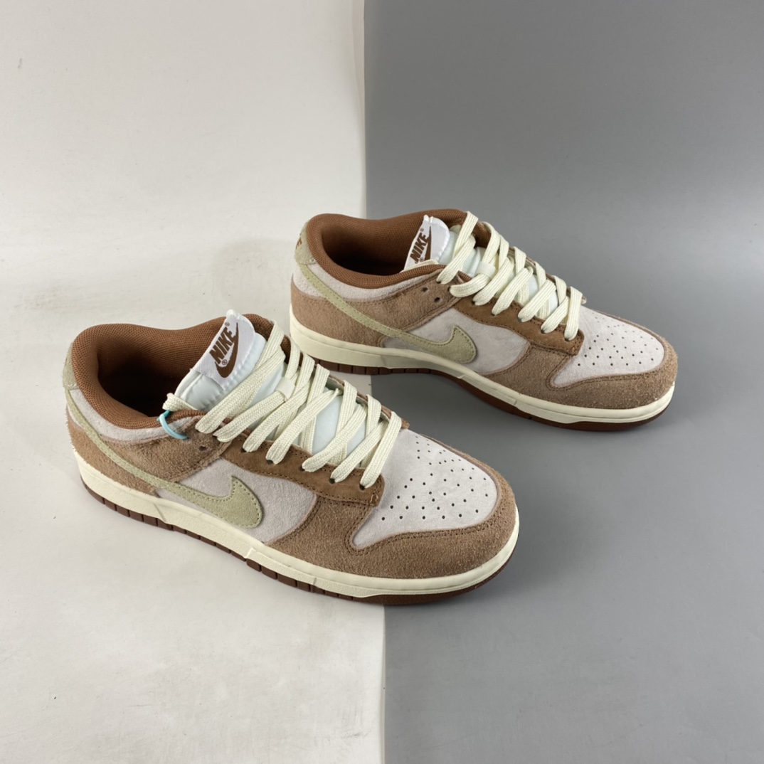 P240  NIKE SB Dunk Low Prm 奶茶色SB扣碎篮板板鞋 DD1390-100