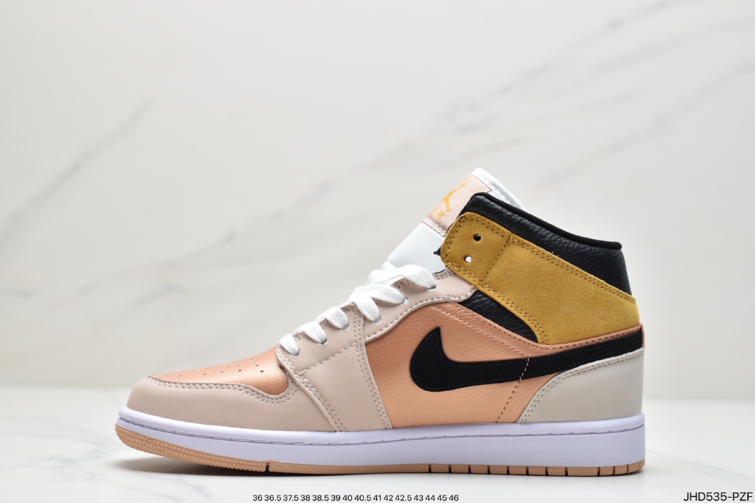 190 Air Jordan 1 Mid SE“Particle Beige”岩茶古铜配色DD2224-200