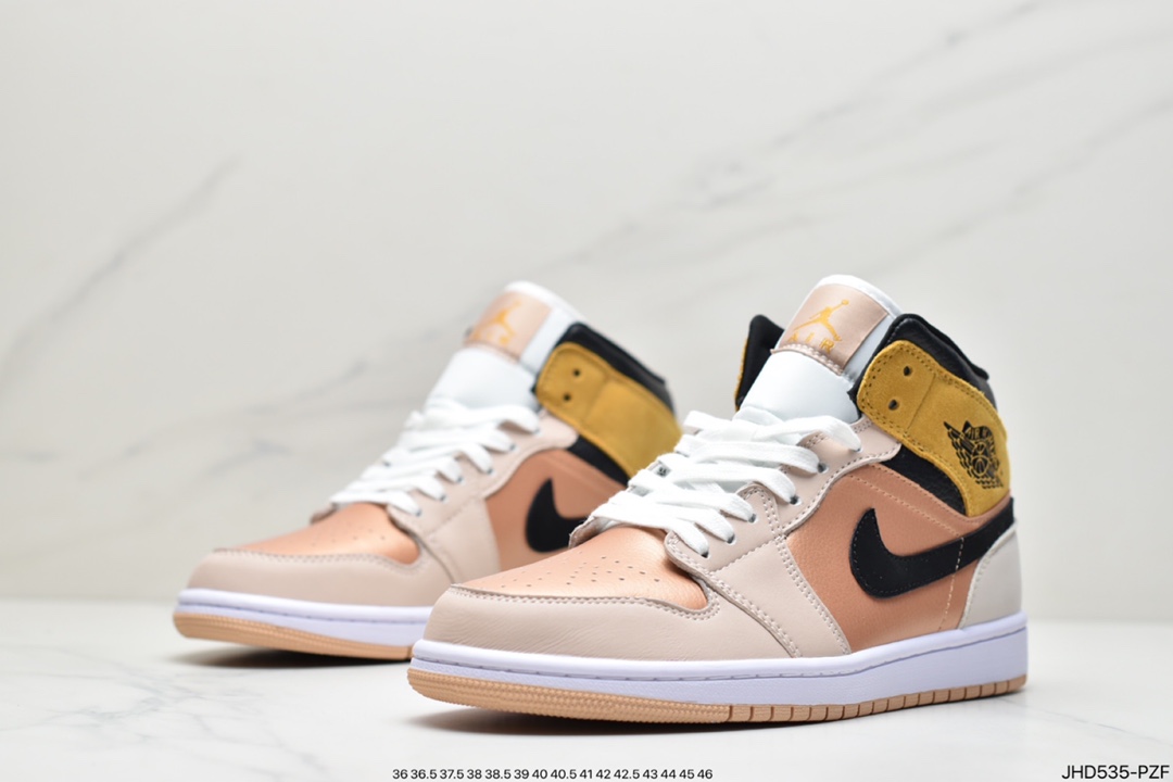 190 Air Jordan 1 Mid SE“Particle Beige”岩茶古铜配色DD2224-200